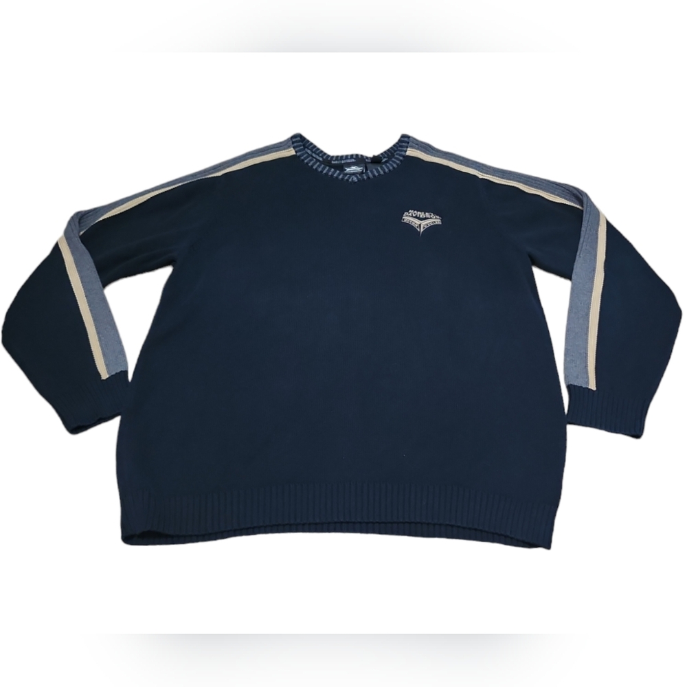 Harley-Davidson Men's Blue‎ V-neck Sweater Size 2XL